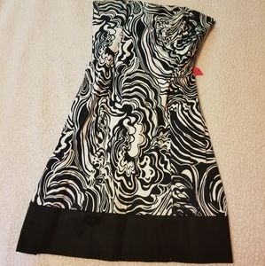 Zebra like print dress